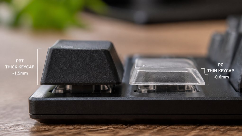 choosing optimal keycap thickness