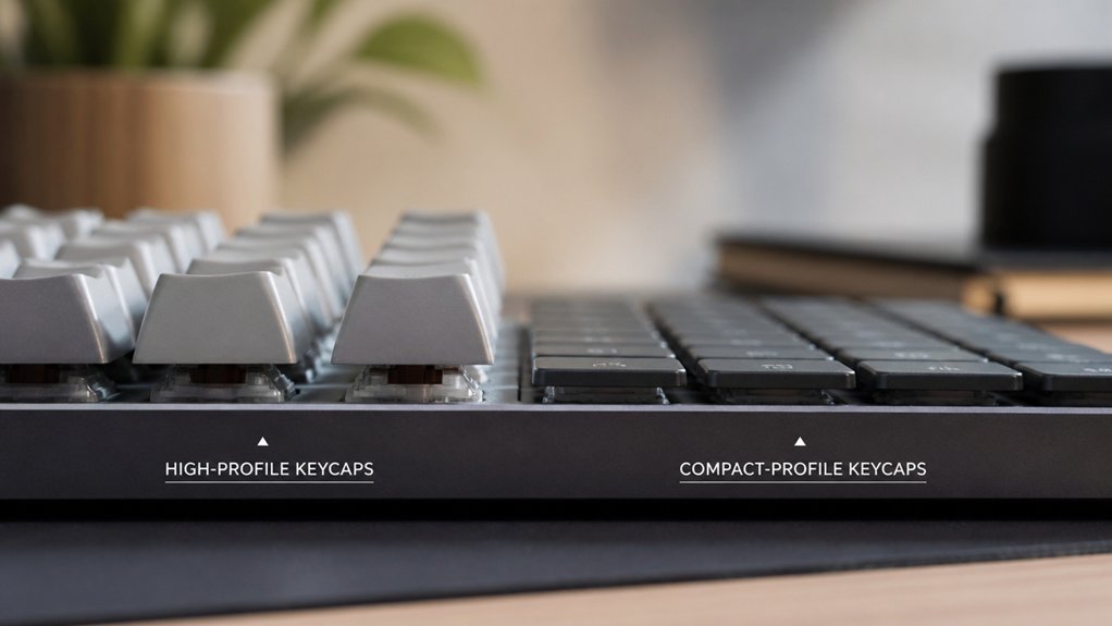 compact keycaps enhance typing