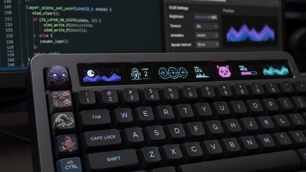 customize keyboard oled displays