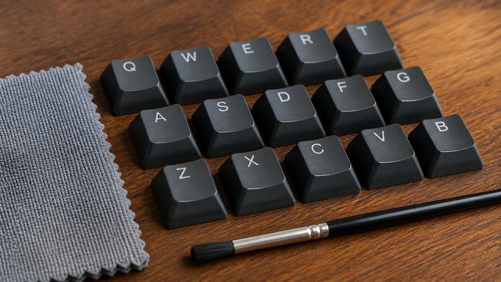 gentle cleaning preserves keycaps