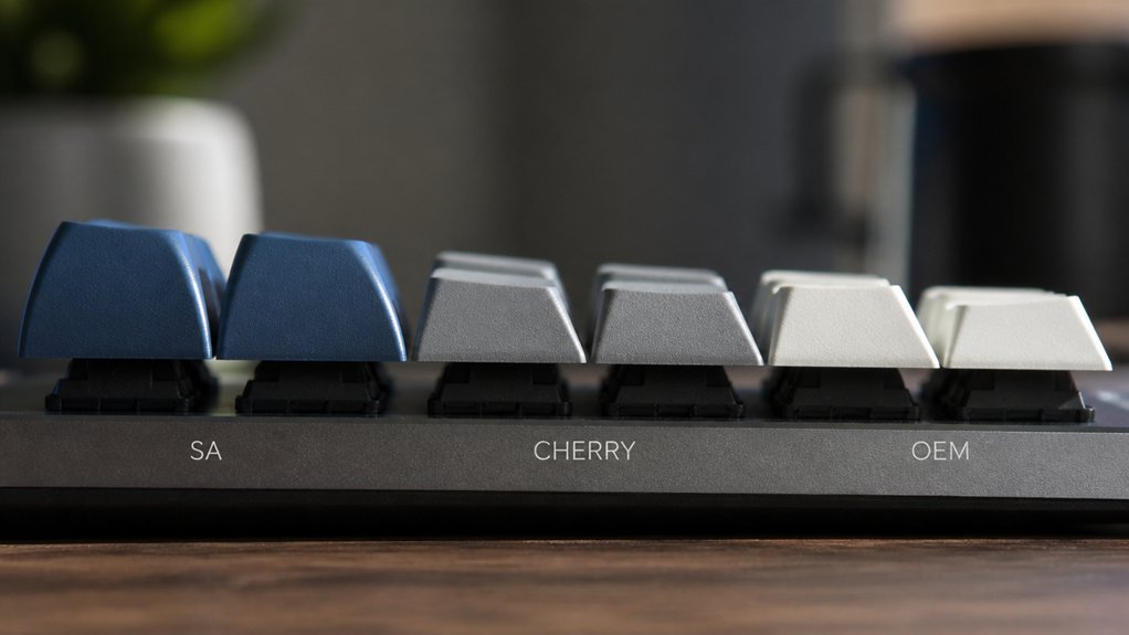 influence of keycap profile