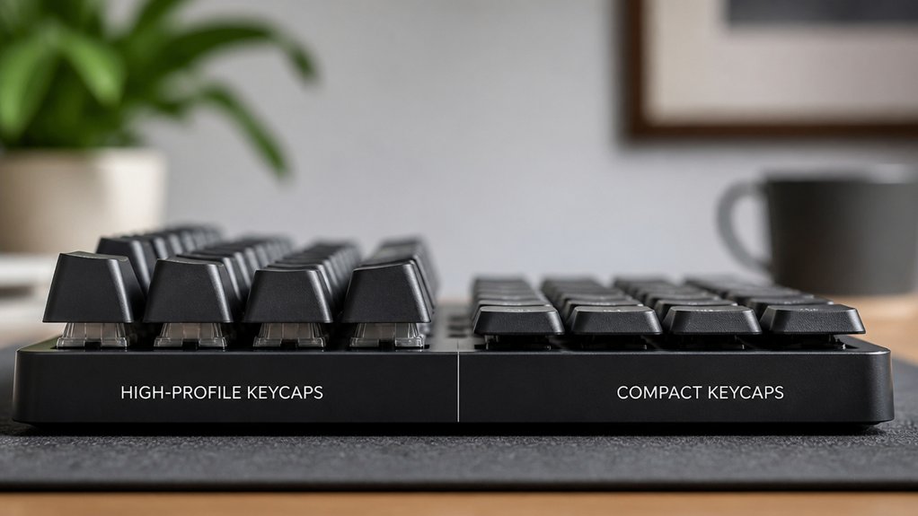 keycap height affects acoustics