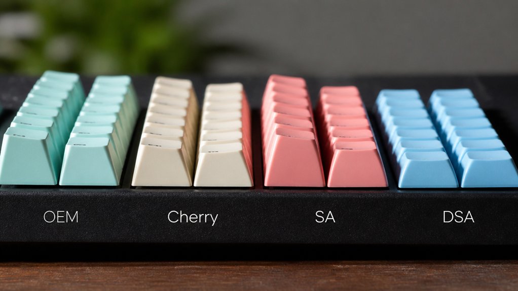 keycap shape affects typing