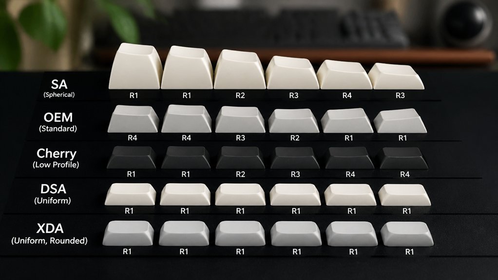 keycap shapes impact comfort
