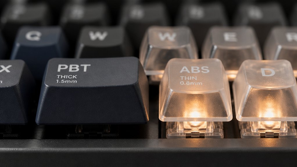 keycap thickness affects typing