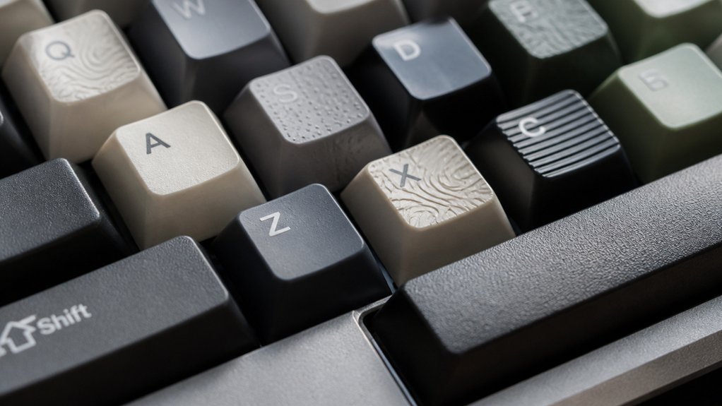 optimizing keycap surface textures