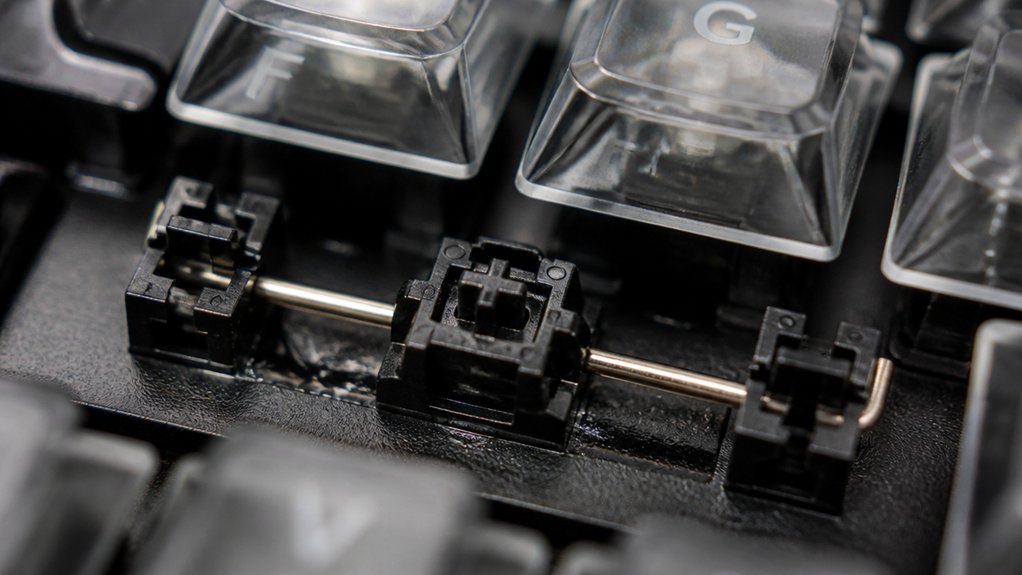 quieting keyboard stabilizer rattle
