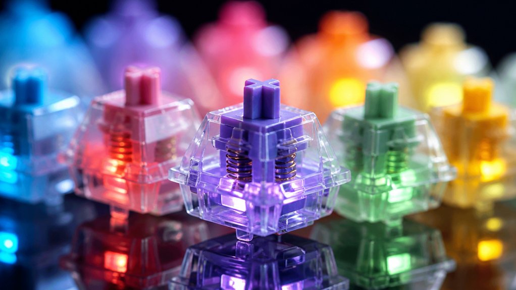 rgb compatible mechanical switches