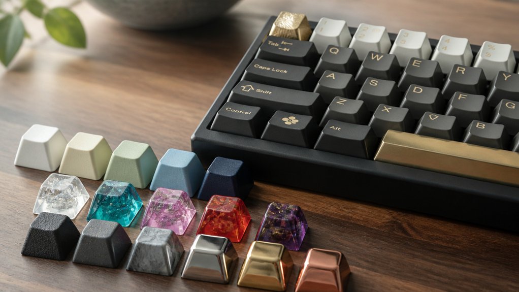 selecting material for keycaps