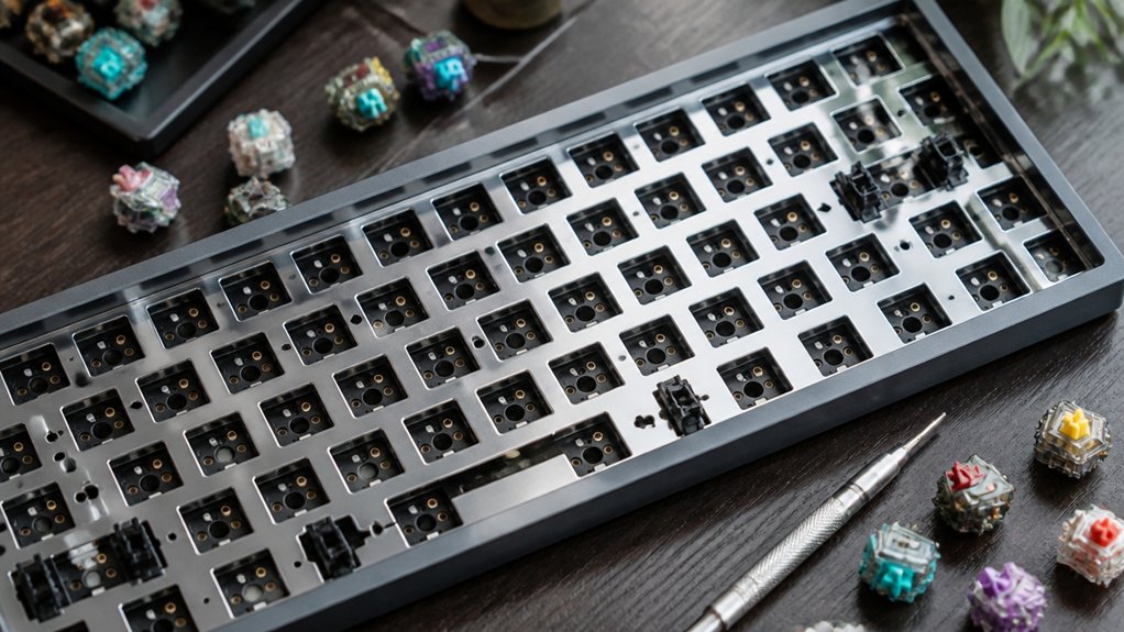 solderless customizable mechanical switches