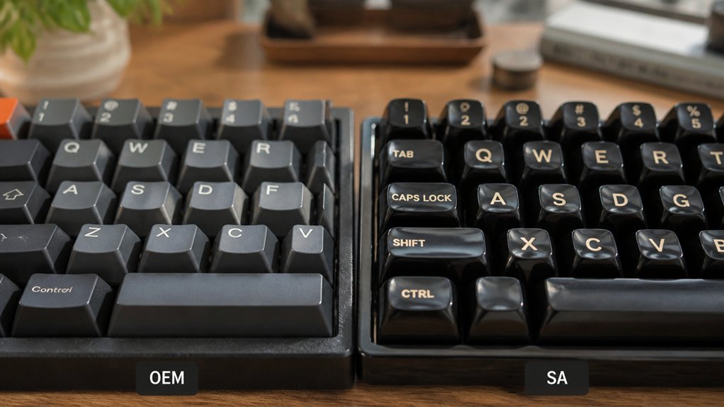 typing comfort depends profile