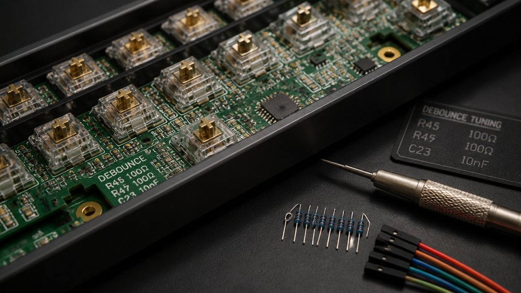 adjust keyboard debounce time