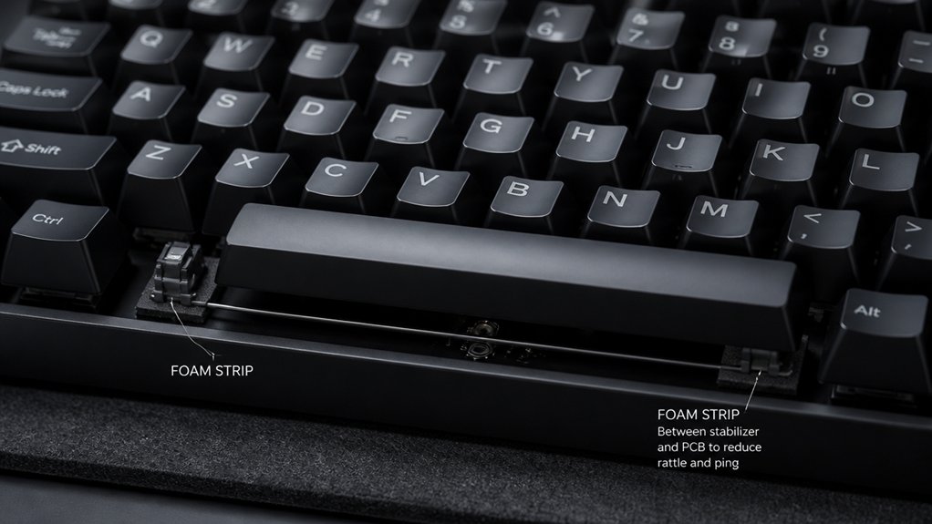 adjusting keycaps and stabilizers