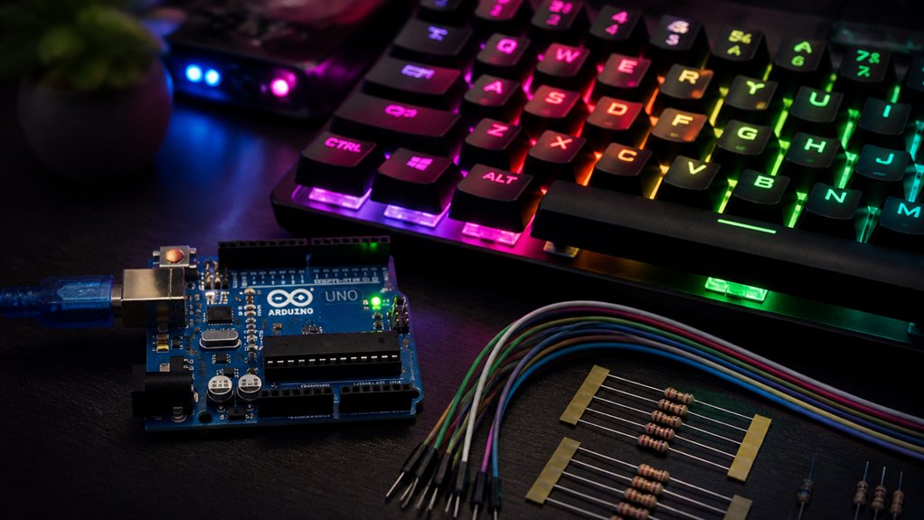 arduino rgb mechanical keyboard lighting