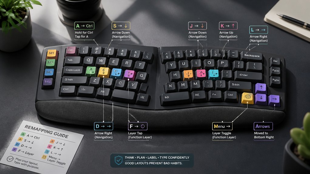 avoid overloading keys ergonomically