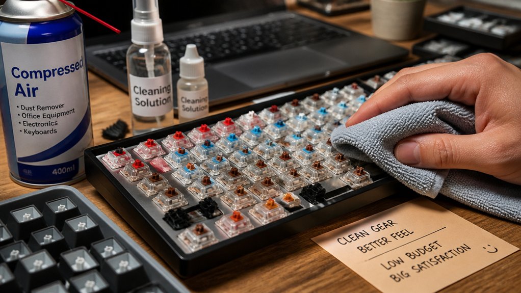 budget mechanical keyboard cleaning