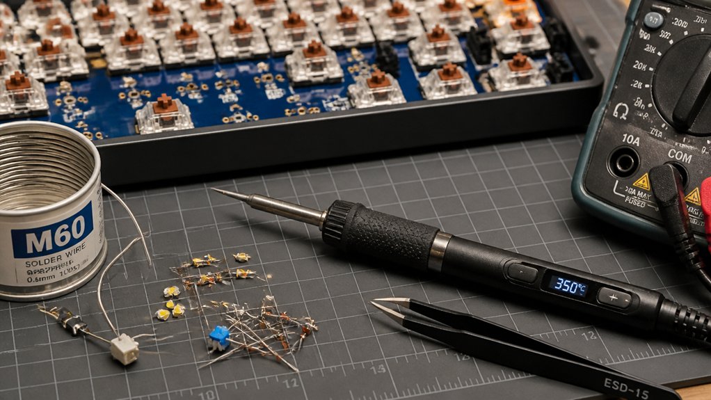 budget mechanical keyboard soldering