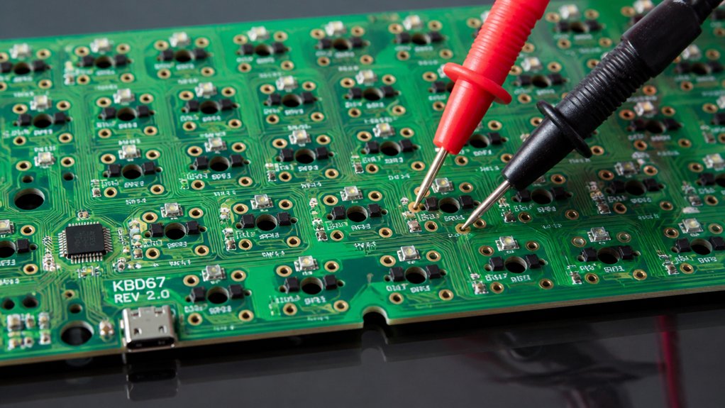 check keyboard pcb wiring