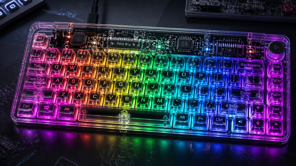 custom firmware enhances keyboard