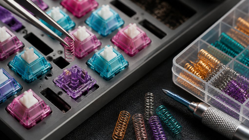 customizing keyboard spring resistance