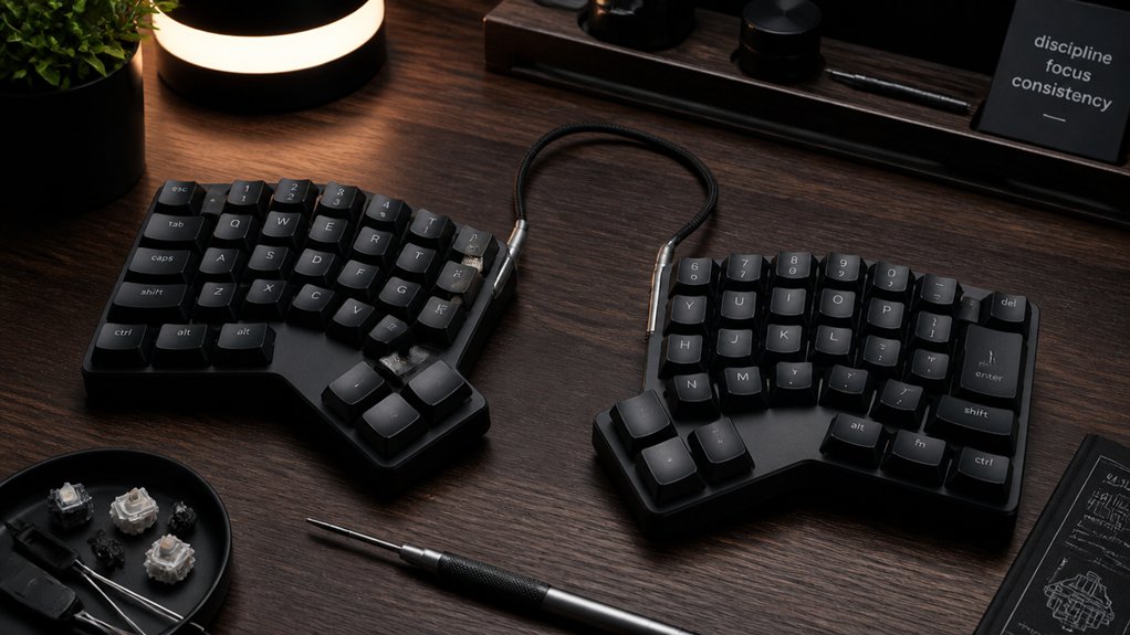 diy ergonomic keyboard assembly