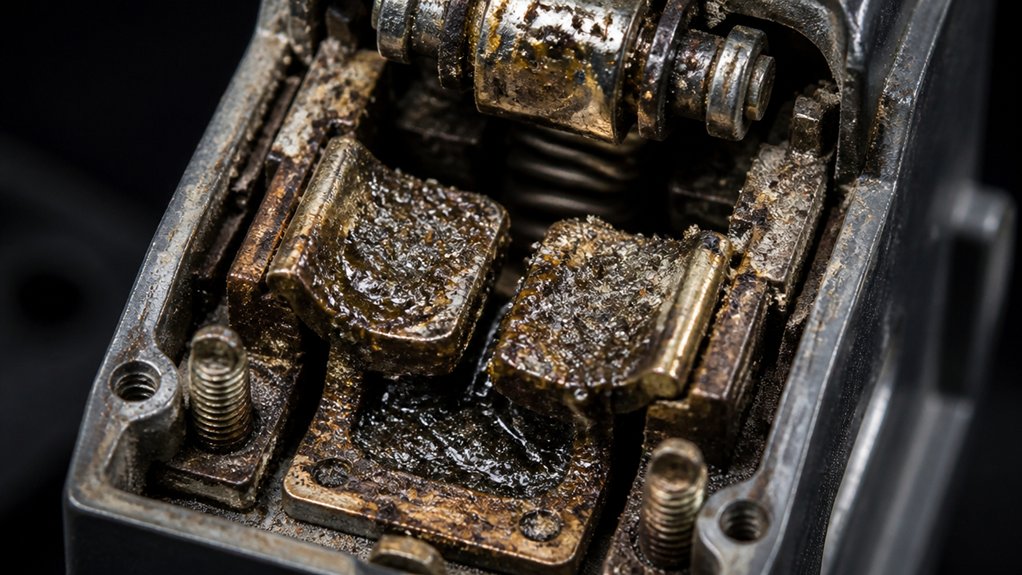 dust degrades switch lubrication