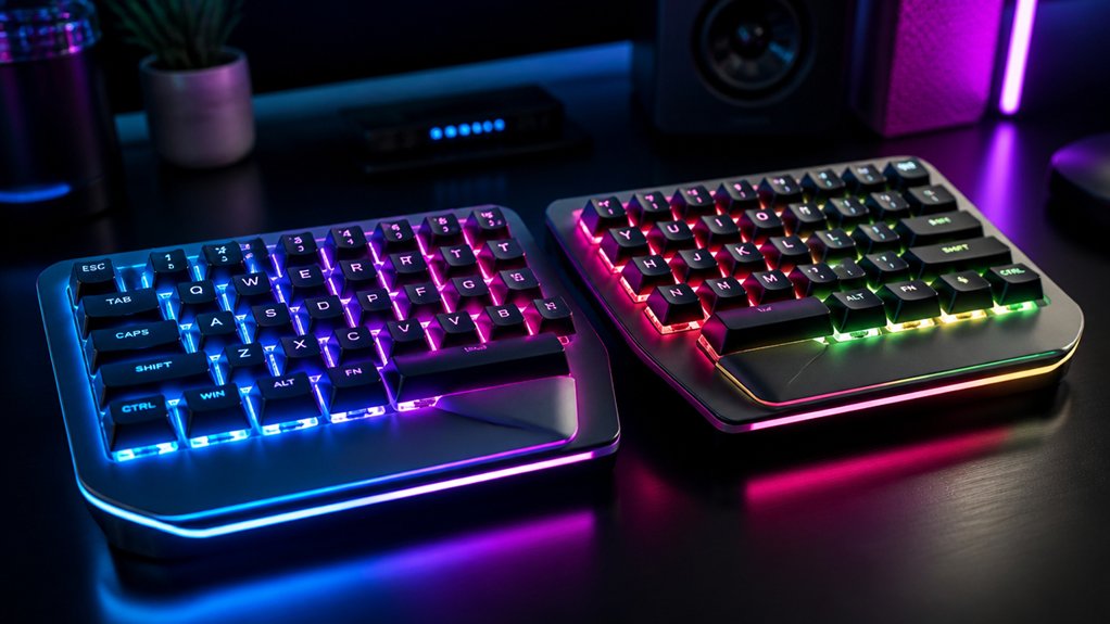 dynamic split keyboard lighting