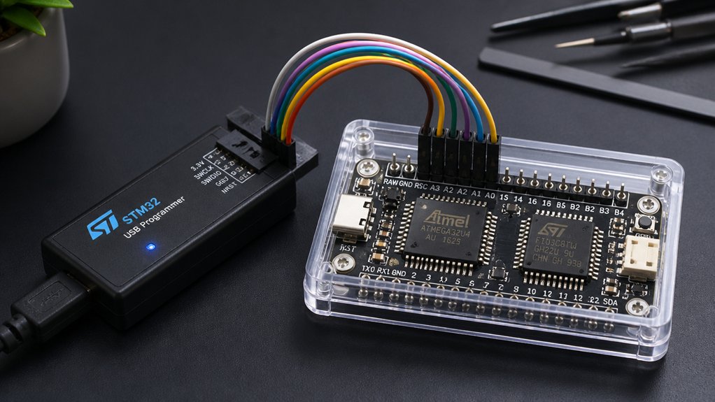 flashing microcontrollers without soldering