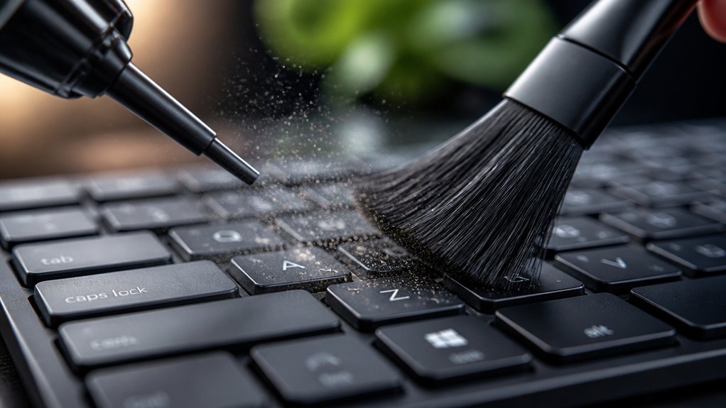 gentle keyboard dust removal