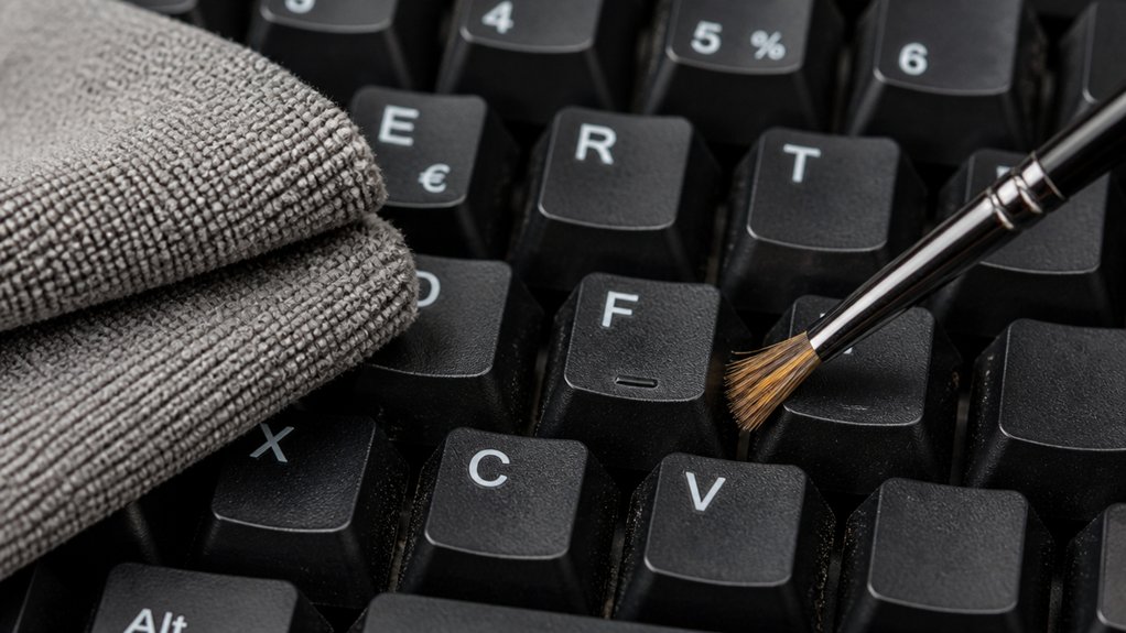 gentle keyboard dust removal