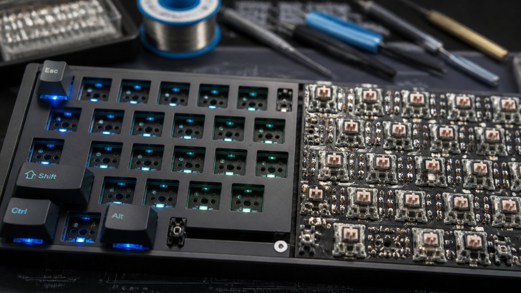 hot swap eases keyboard customization