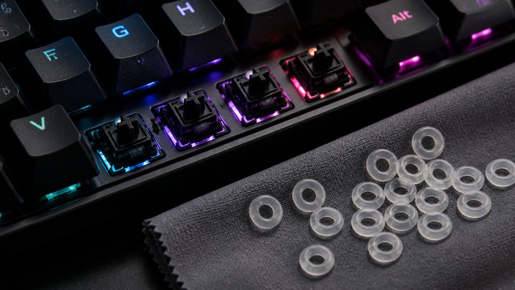 installing o rings for noise reduction