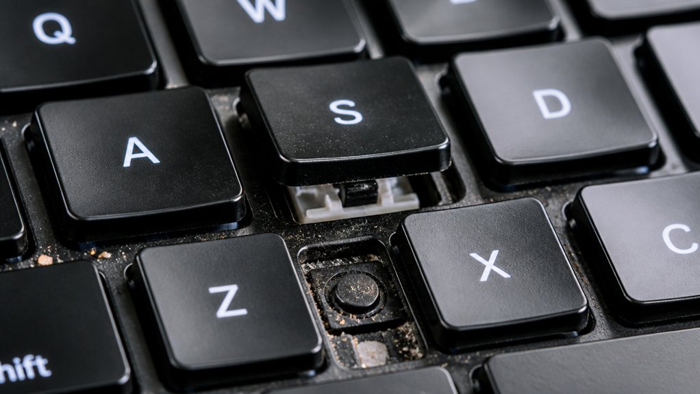 keyboard dirt causes ghosting