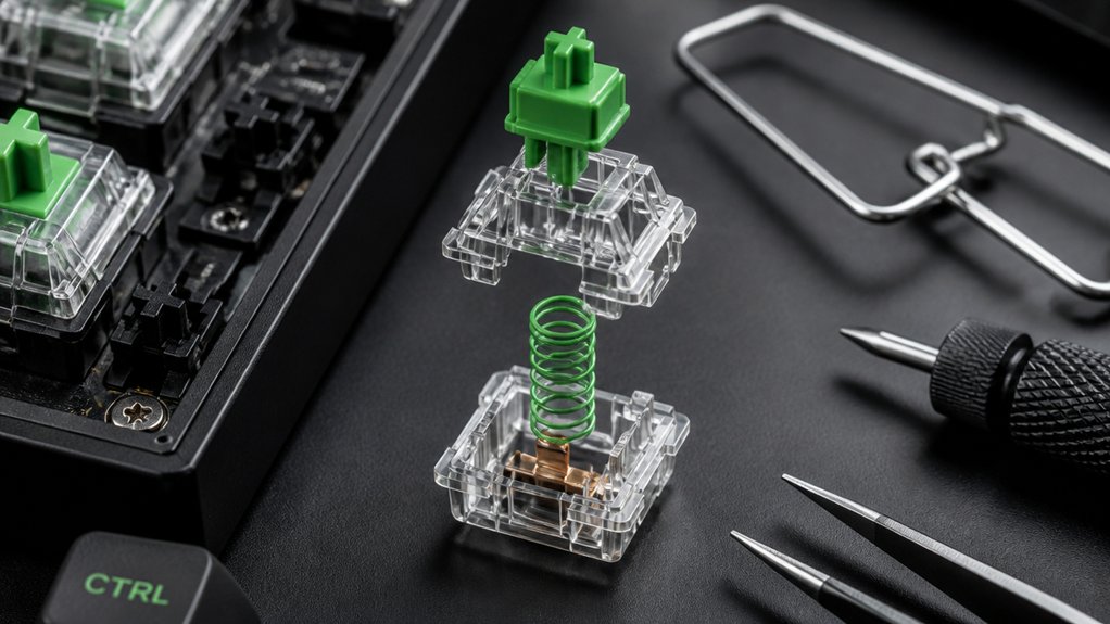 keyboard spring replacement process