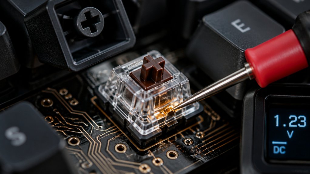 keyboard switch and circuit inspection