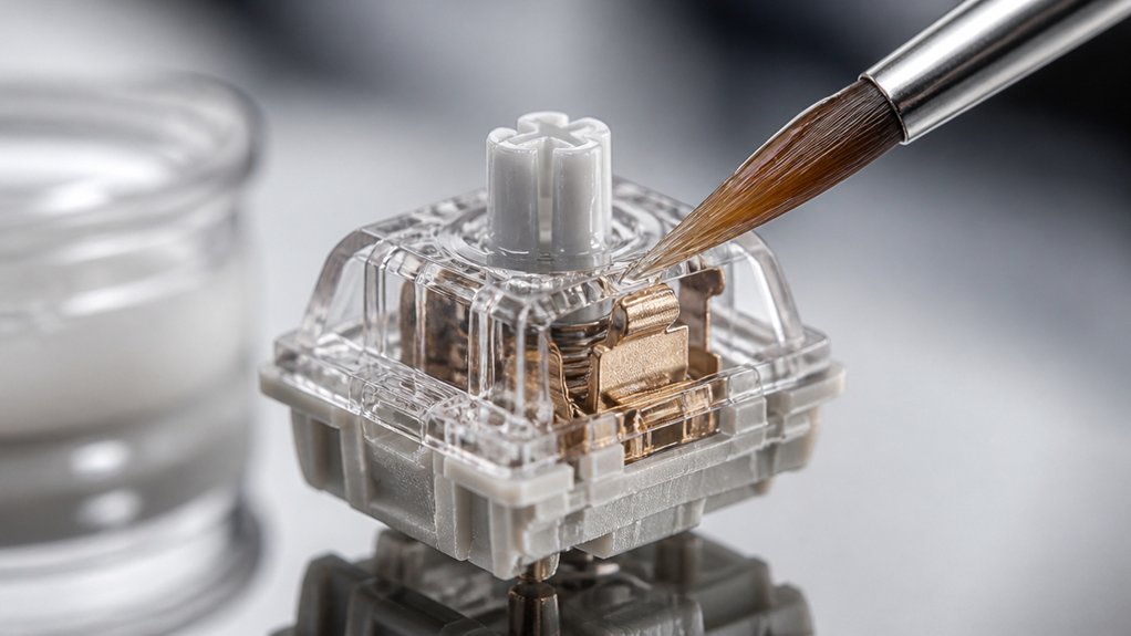 keyboard switch lubrication process