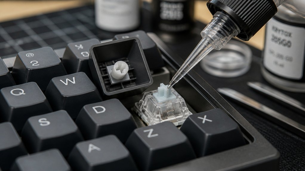 keyboard switches lubrication benefits