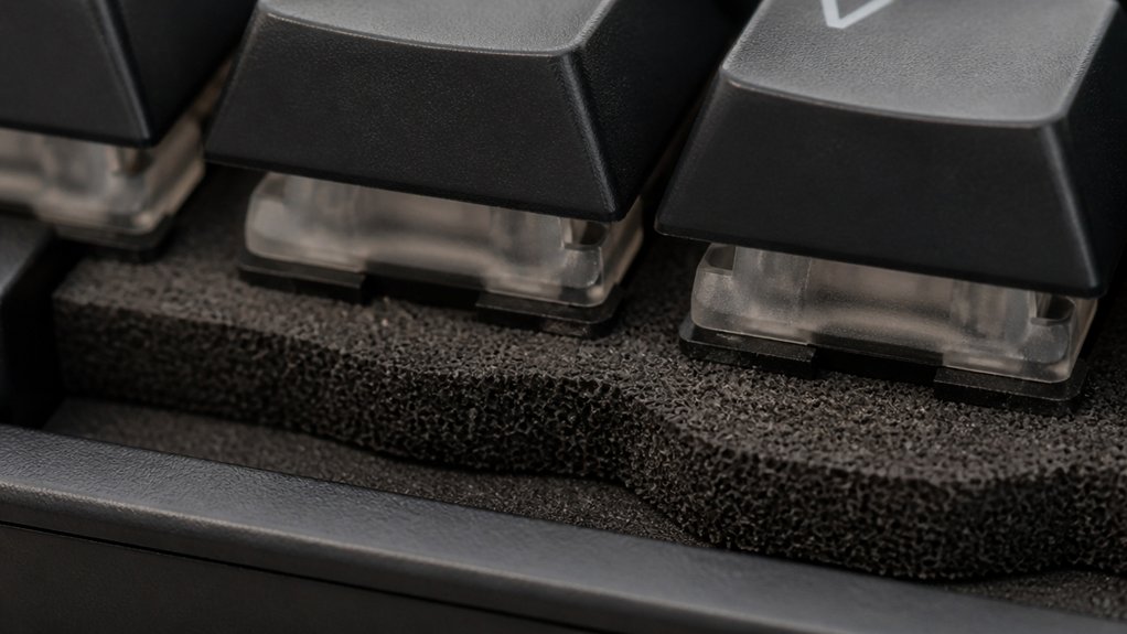 keyboard vibration noise reduction