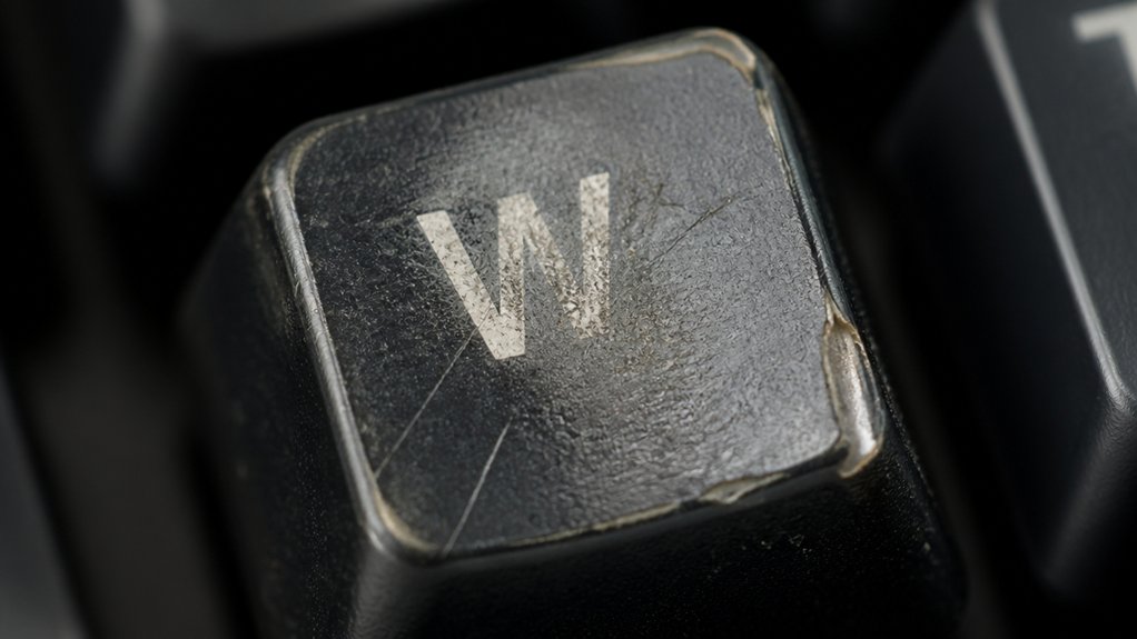 keycap damage and wear