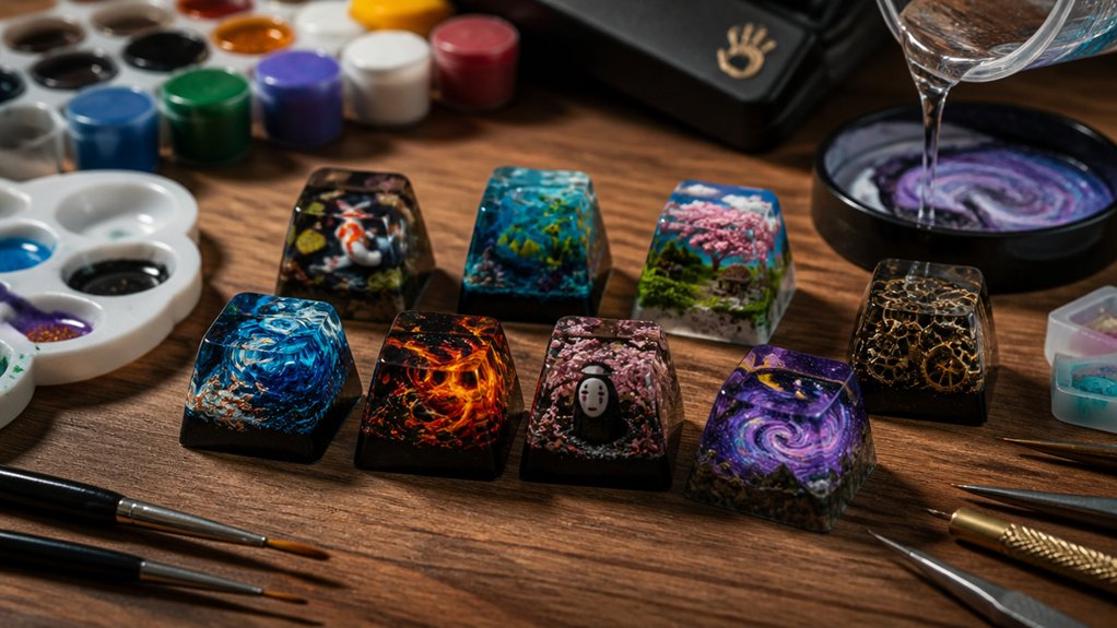 keycap finishing and customization