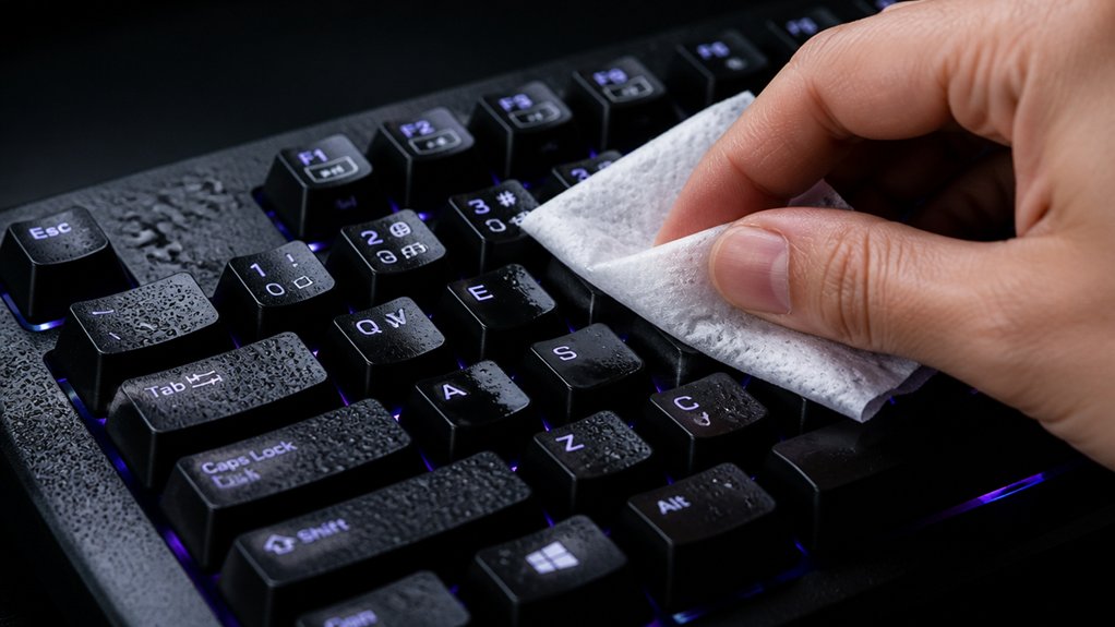 kill germs on keyboard