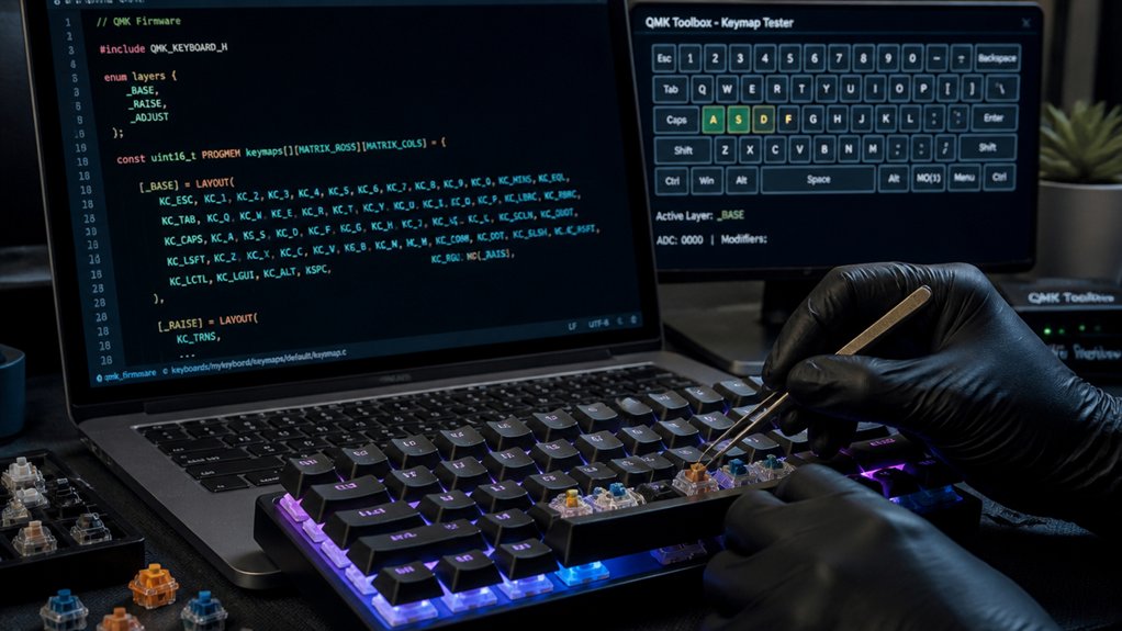 local keymap functionality testing