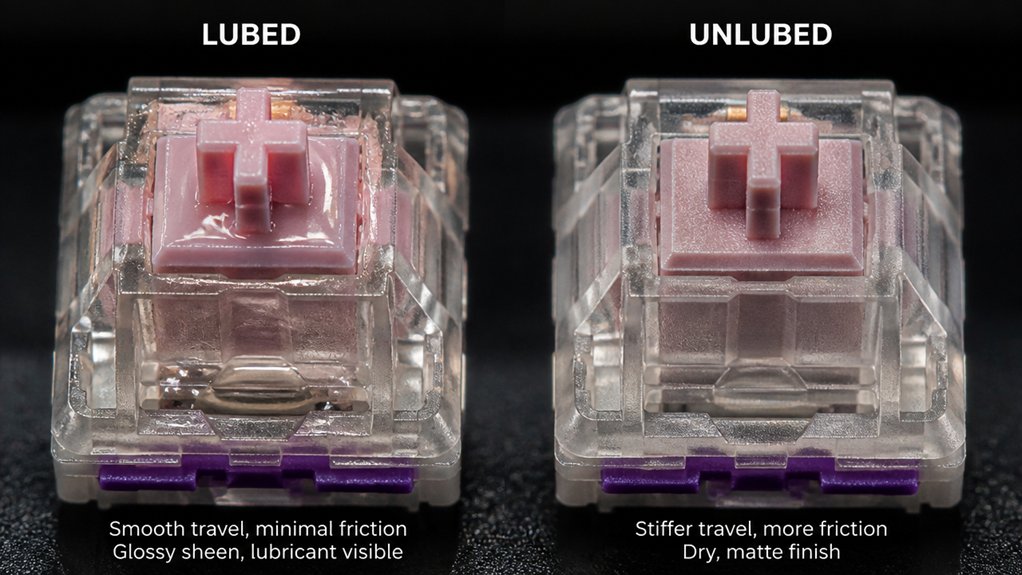lubed switch feel comparison