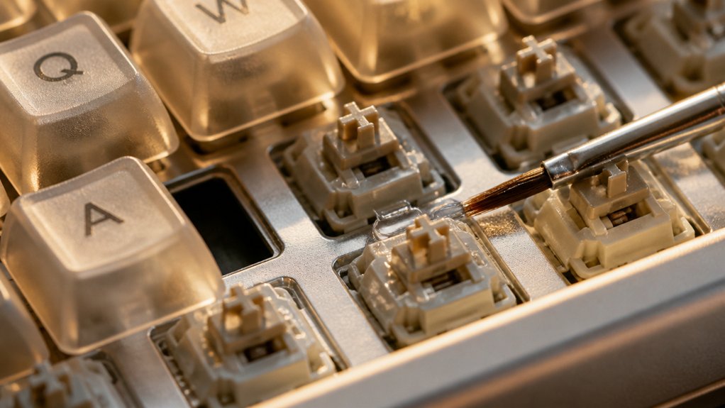 lubricate switches with precision