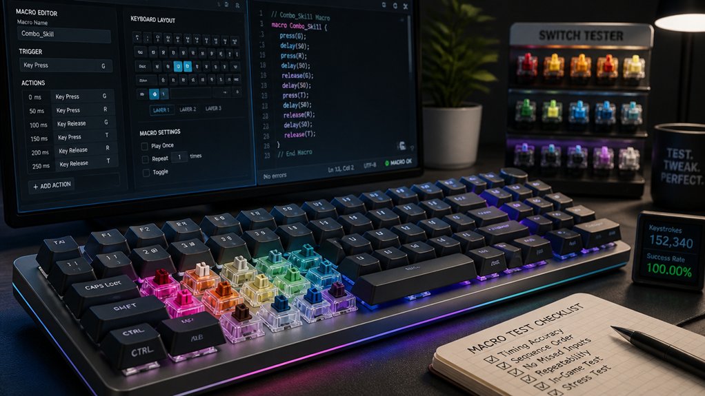macro testing and customization