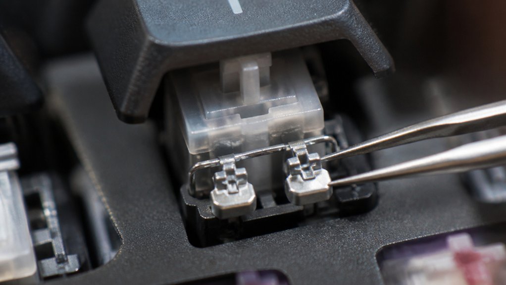 maintaining quiet keyboard stabilizers