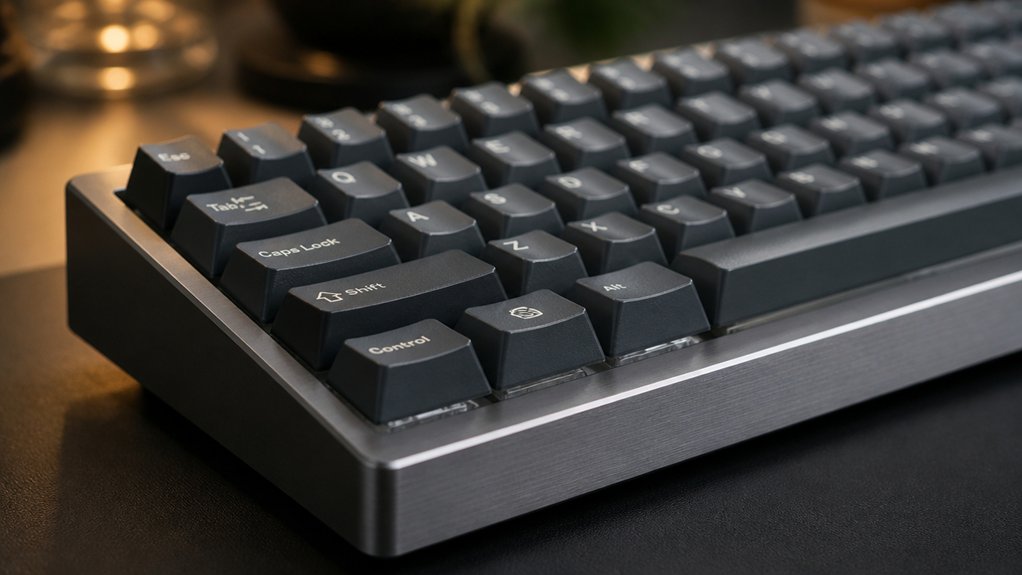 material influences keyboard acoustics