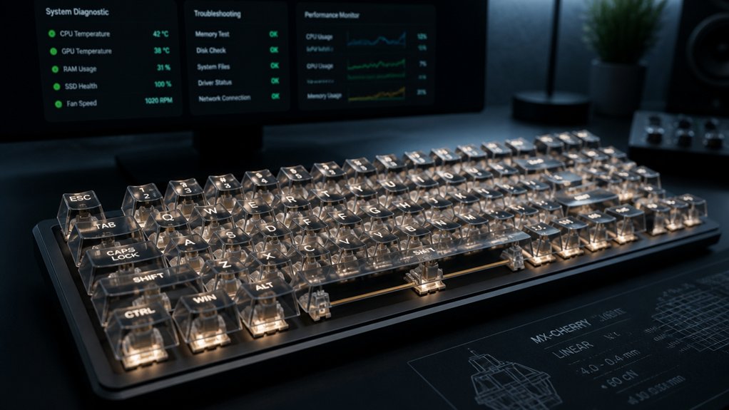 mechanical keyboard input troubleshooting