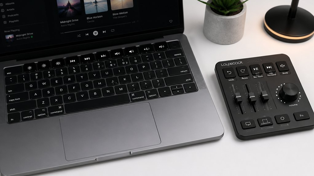 native touchpad media controls