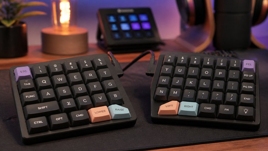 optimize ergonomic split keyboard